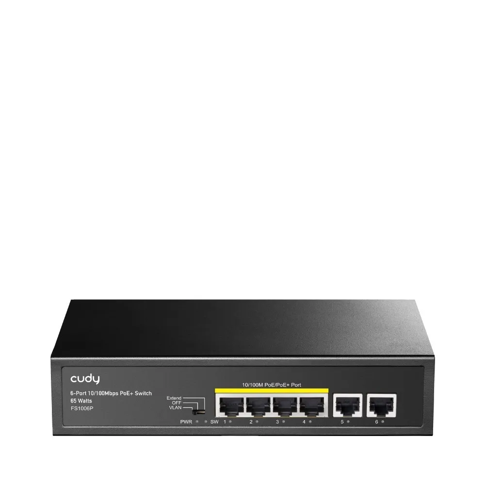 Cudy FS1006P switch de rede Não-gerido Fast Ethernet (10/100) FS1006P