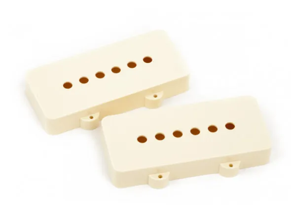 Fender Pickup Covers Jazzmaster Aged White Plastic emb 2 UN