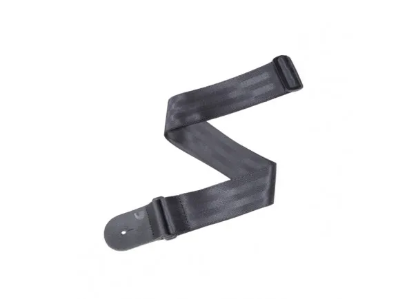 D'Addario 50SB00 Seat Belt Guitar Strap, Black 50mm