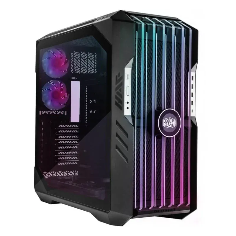 Caixa E-ATX Cooler Master HAF 700 EVO Mesh ARGB Titanium Vidro Temperado