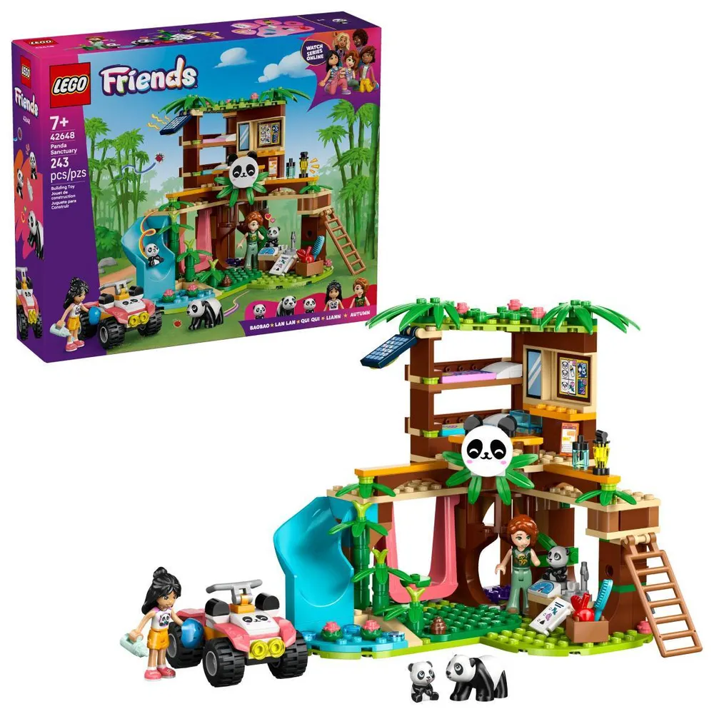 LEGO Friends: Cuidados de Animais no Santuário de Pandas | Idades 7+ | 243 Peças | Item 42648