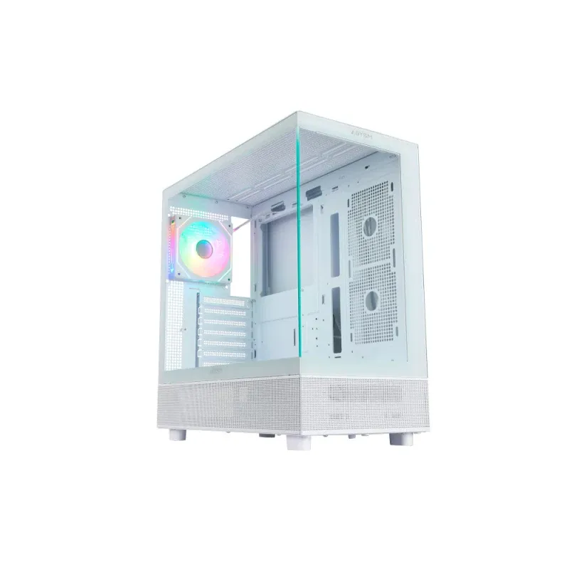 Abysm Gaming Danube Sava H400 Full Tower Vidro Temperado Duplo USB-C Branca