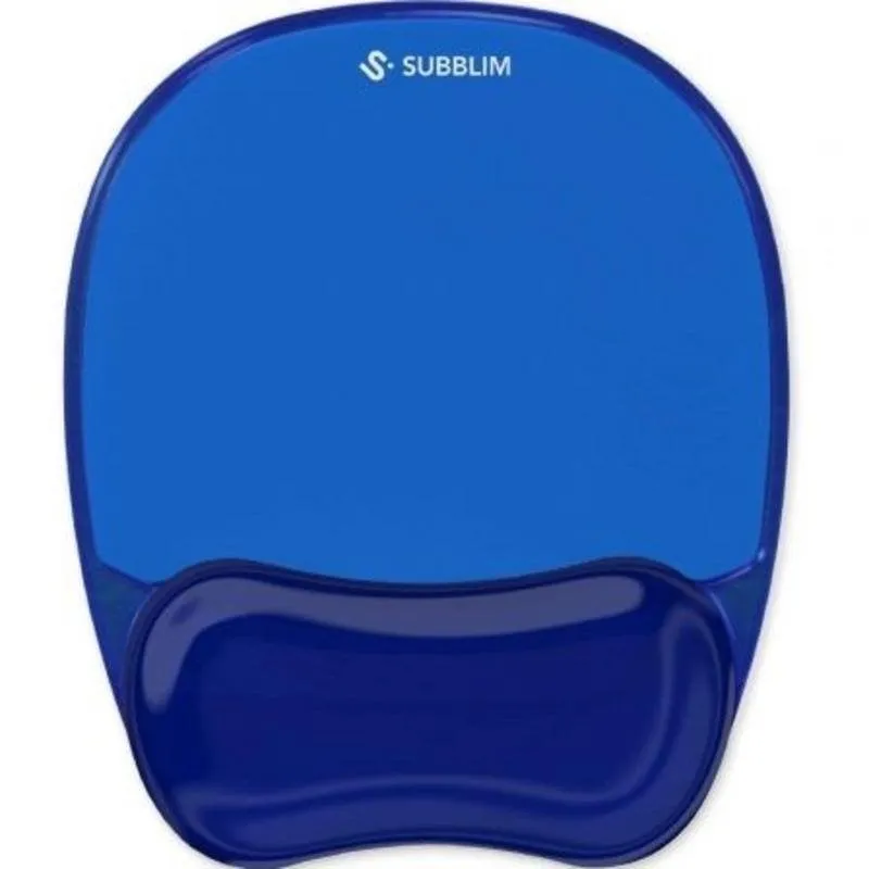 Alfombrilha Subblim Ergo Crystal Flex Gel Azul Escuro Antideslizante