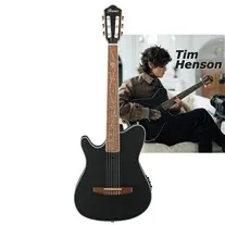 Ibanez TOD10NL Tim Henson Signature Transparent Black Flat Esquerdina