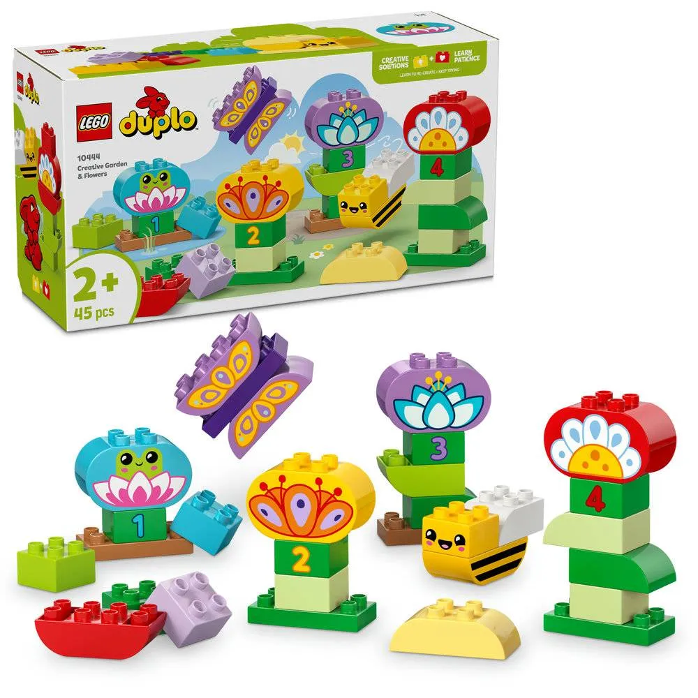 LEGO DUPLO Town: Jardim e Flores Criativos | Idades 2+ | 45 Peças | Item 10444