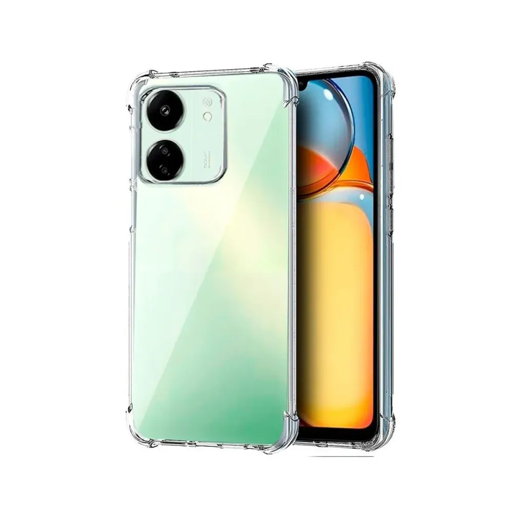 Capa Silicone Anti-Choque Xiaomi Redmi 13C / Poco C65 Transparente