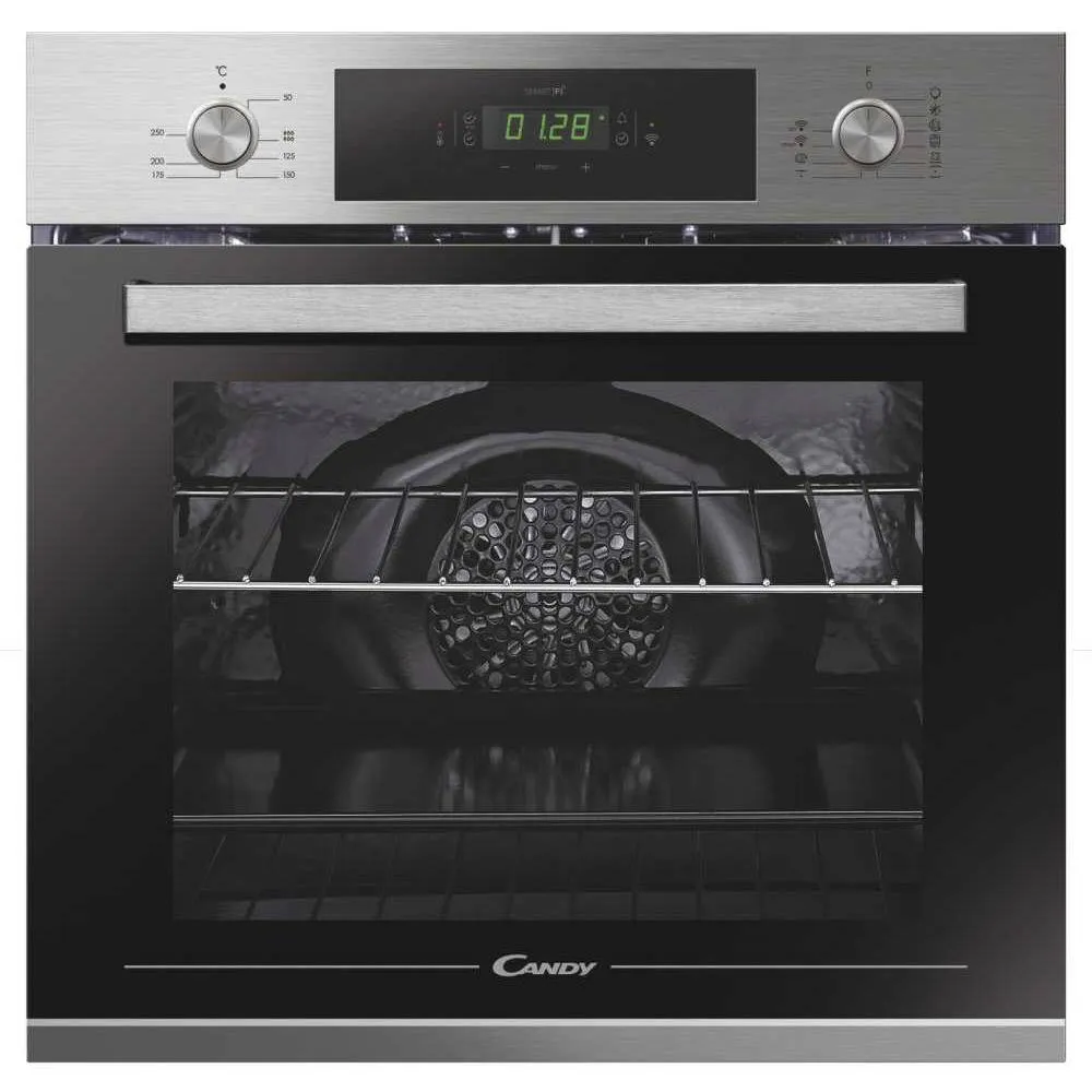 Forno Elétrico de Encastre Candy Moderna FCT825XL WIFI Aquactiva 70L A+ Preto/Inox
