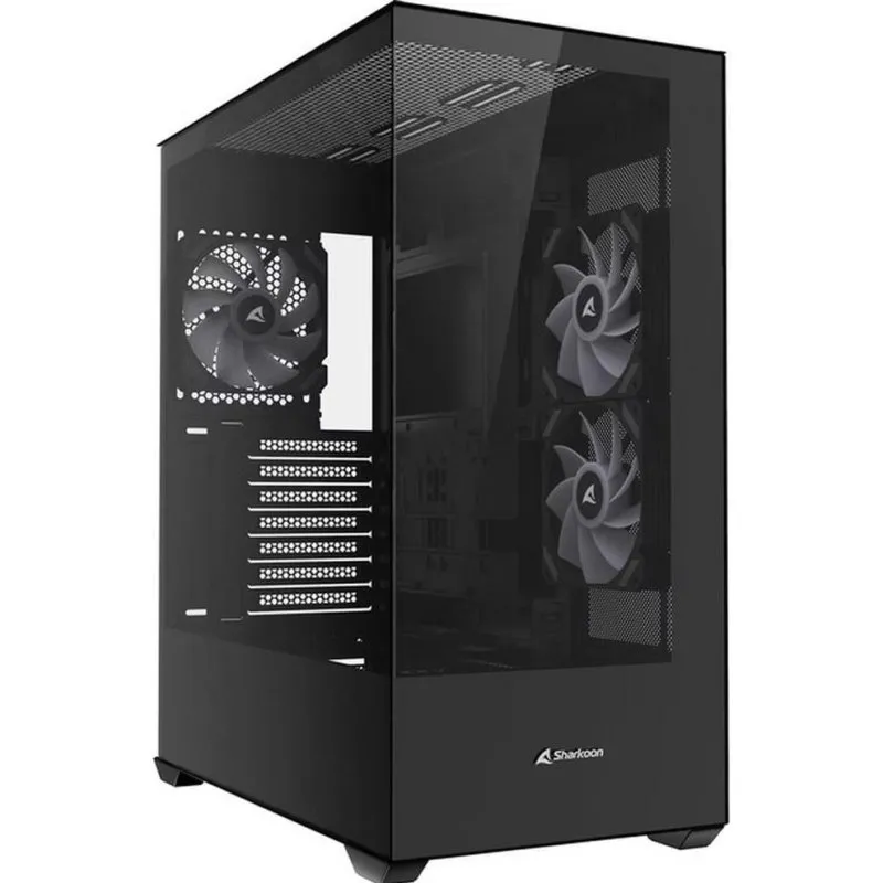 Caixa de Computador Caixa PC Sharkoon SK6 ARGB Torre Média Vidro Templado Preto ARGB