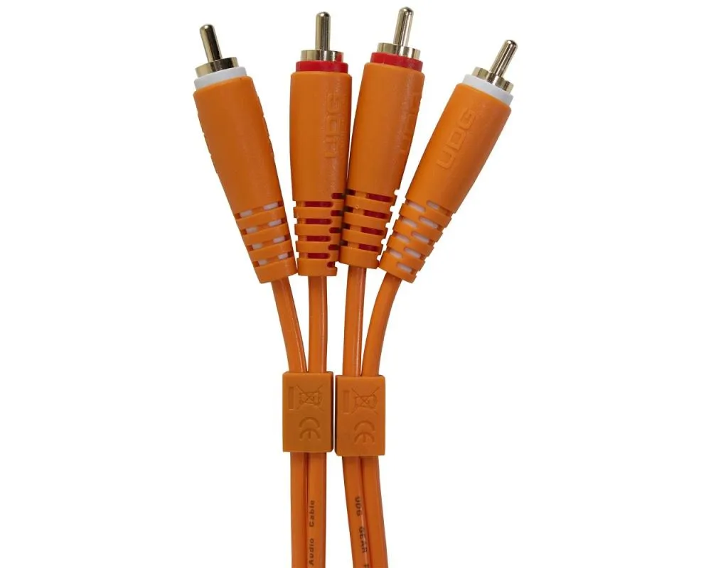 UDG Ultimate Audio Cable Set RCA - RCA Orange Straight 1.5m