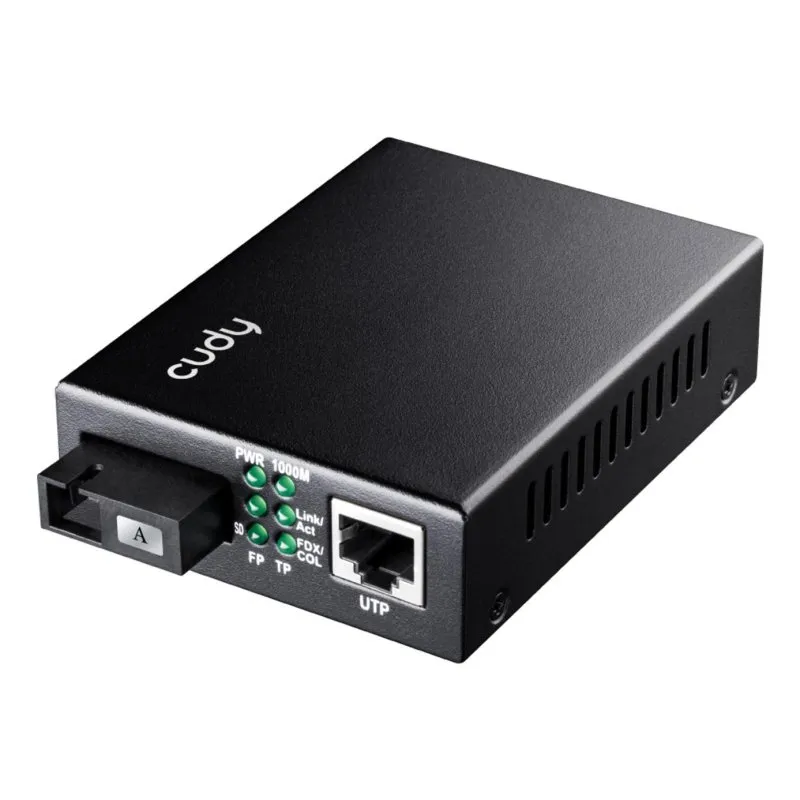 Tarjeta de Rede Cudy MC100GSB-40A Fast Gigabit Ethernet 1000 Mbit/s SC Mono/Multi-Mode 40 km