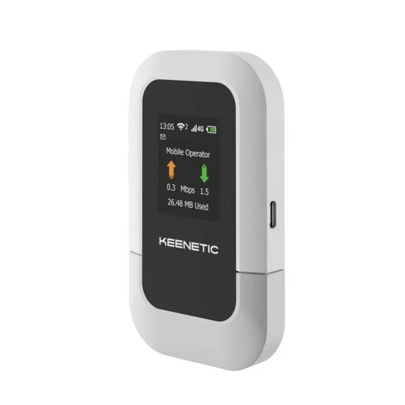 Keenetic KN-5110-01-EU Router Portátil Móvel Wi-Fi 6 Bateria 3000mAh Banda Única 2.4GHz