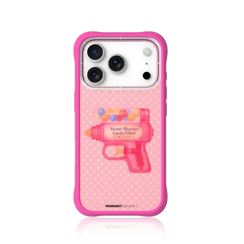 Funda para telemóvel Youngkit CH Authentic Magnética Silicone Rosa Personalizável para iPhone 17 Pro
