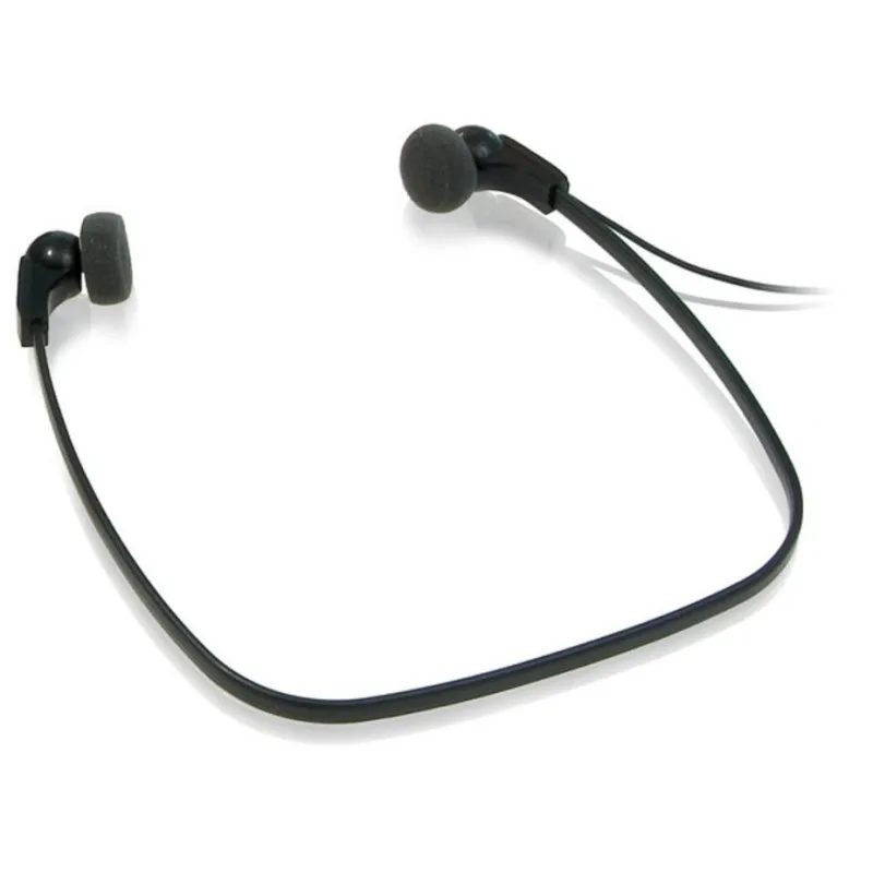 Auriculares Philips LFH0334 com fio Jack 3,5 mm para transcrição estéreo pretos