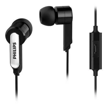Auriculares com Microfone Philips Preto