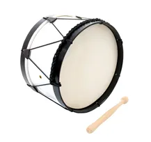 Bombo Tradicional Adamastor PLX14 Branco/Aros Pretos 35cm