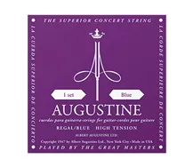 Jogo Cordas Guitarra Clássica Augustine Regal Blue Tensão Alta