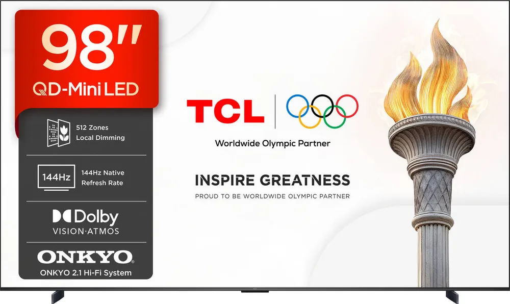 TV TCL 98P8L (QD MINILED - 98'' - 249 cm - 4K Ultra HD - Smart TV)