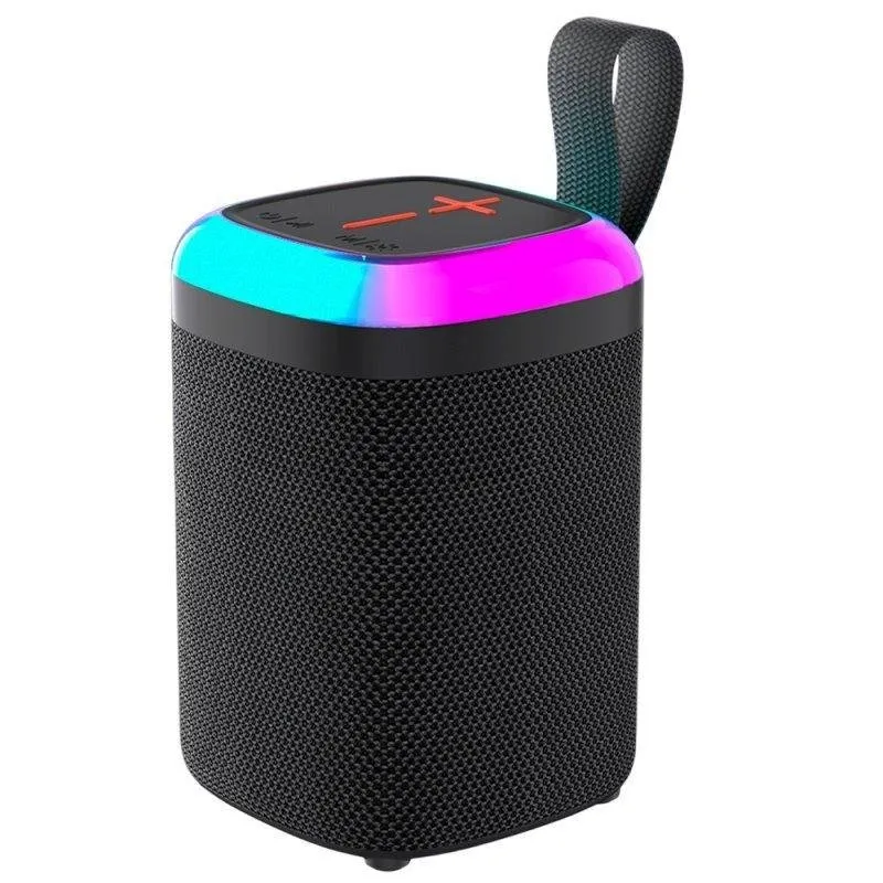 Altavoces Cool Portátil Bluetooth 5.3 5W com TWS, rádio FM e LED RGB