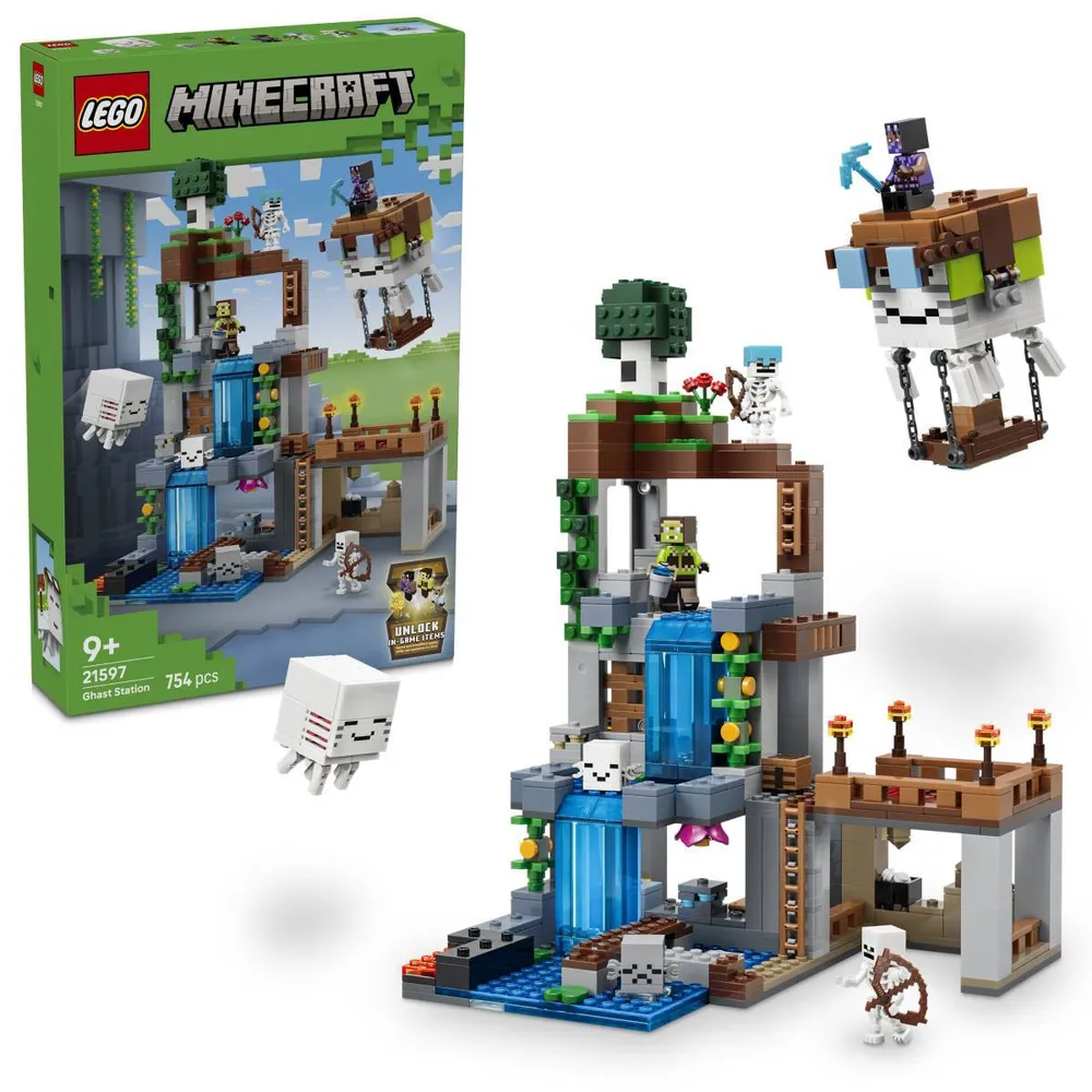 LEGO Minecraft: Estação Ghast | Idades 9+ | 754 Peças | Item 21597