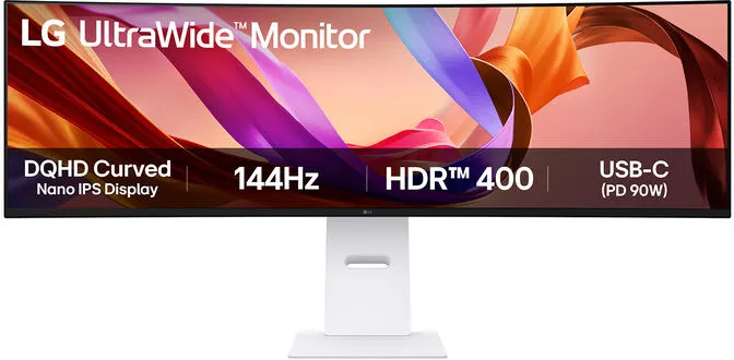 Monitor Curvo LG UltraWide 49" 49U950A Nano IPS Dual-QHD 144Hz FreeSync Premium / G-SYNC Compatible