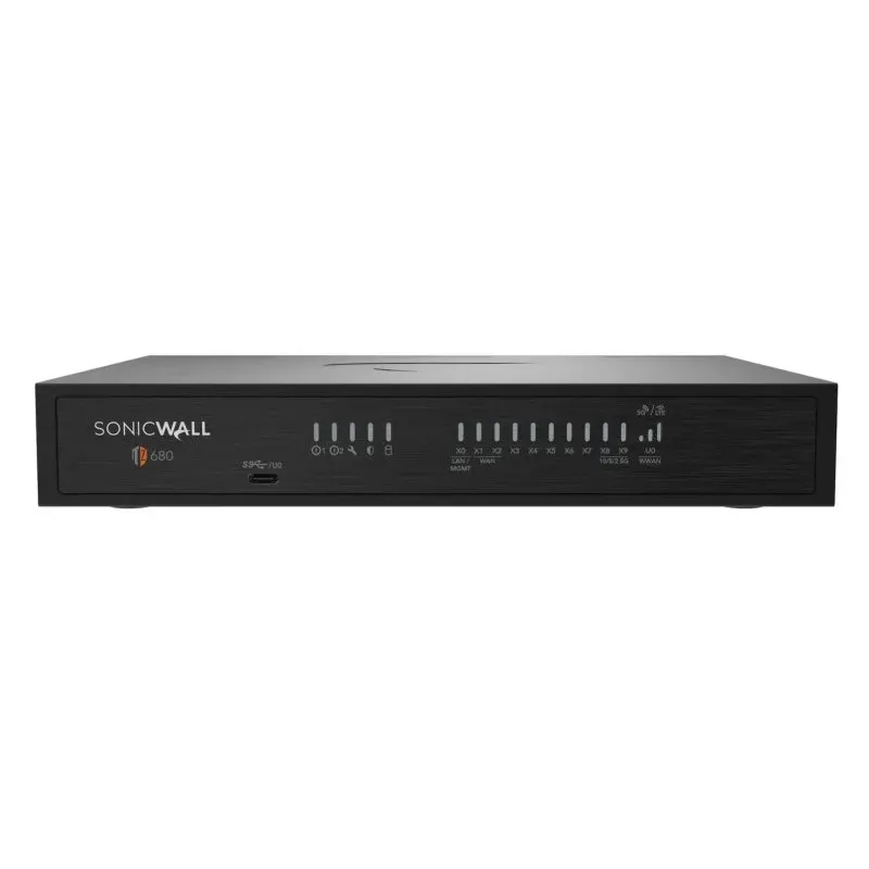 Firewall SonicWall TZ680 8 portas Gigabit Ethernet 5 Gbit/s VPN