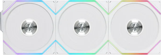 Ventoinha Lian Li UNI FAN TL120 RGB Wireless Reverse PWM Branco 120mm (Pack 3)