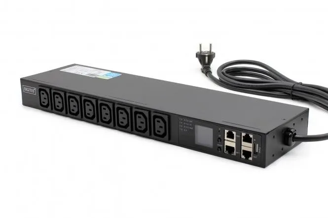 Fita de Alimentação SMART PDU 1U, tomada de DN-NP2-H1-8C13-1