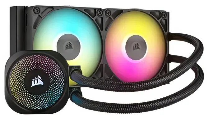 Water Cooler CPU Corsair iCUE LINK TITAN 240 RX RGB 240mm Preto