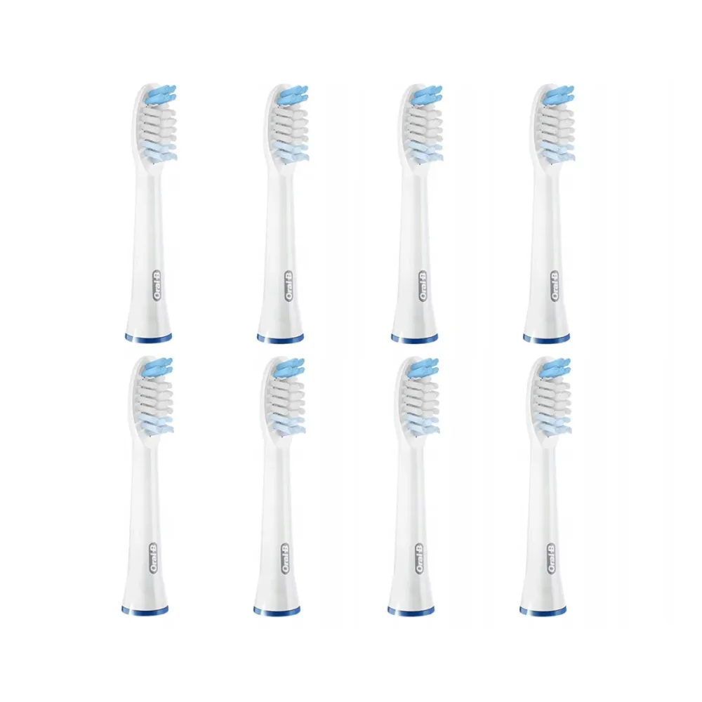 Cabeças de Escova de Dentes Oral-B Pulsonic Clean Brancas (8 Unidades)