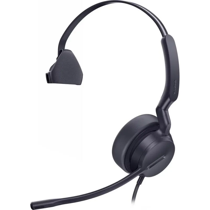 Auriculares Yealink UH42 com fio USB-A/USB-C para escritório com microfone e controlo em linha pretos