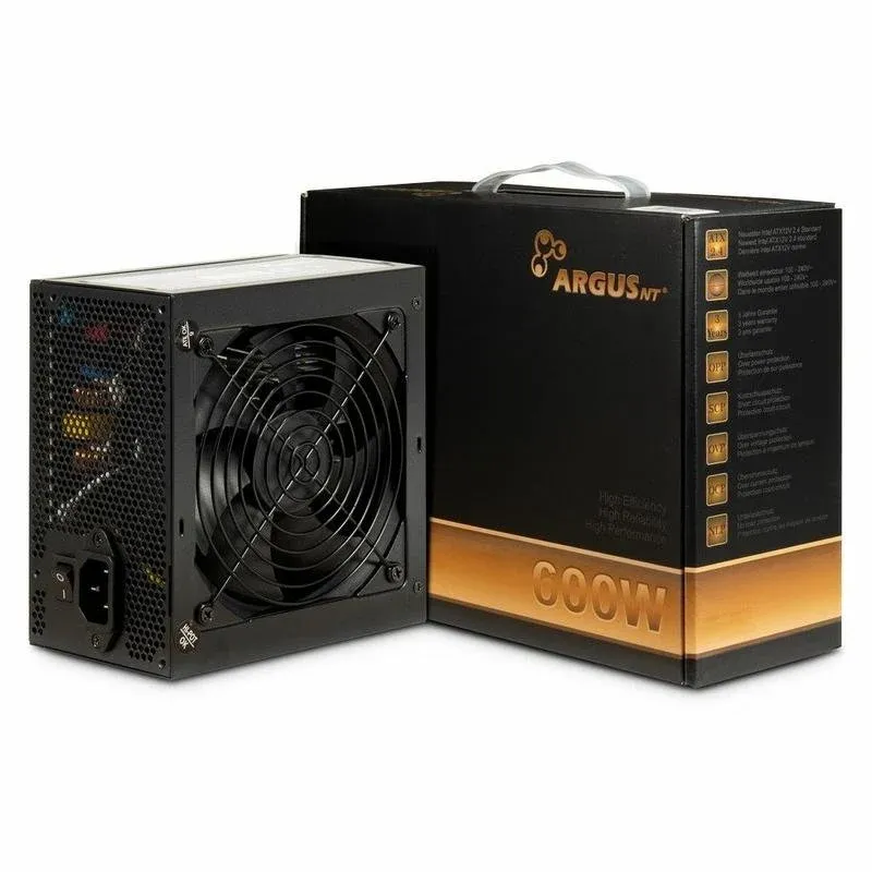 Fonte Alimentação Fonte de Alimentação Inter-Tech Argus BPS-600 600W Certificação 80 PLUS Bronze