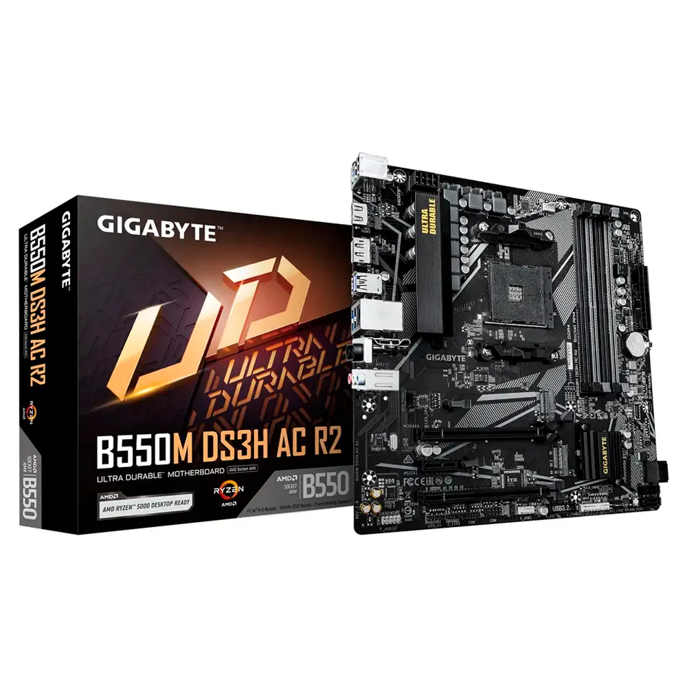 Motherboard Micro-ATX Gigabyte B550M DS3H AC R2 SktAM4