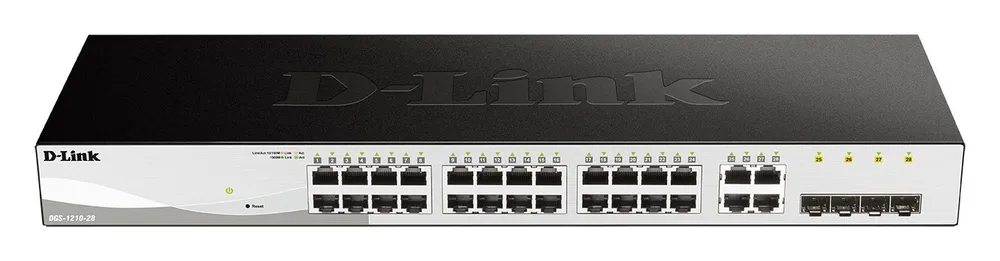 D-Link DGS-1210-28 network switch Managed L2/L2+ 1U Black DGS-1210-28