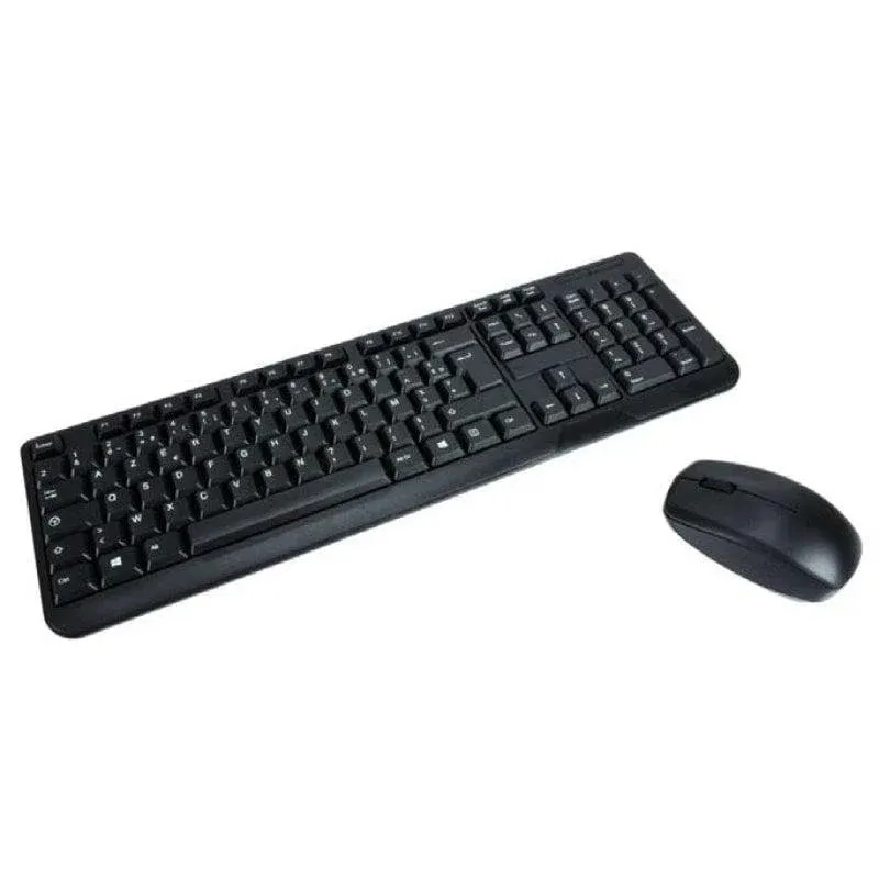 Teclado MCL Samar ACK-2012W/N sem fios 2.4 GHz AZERTY preto