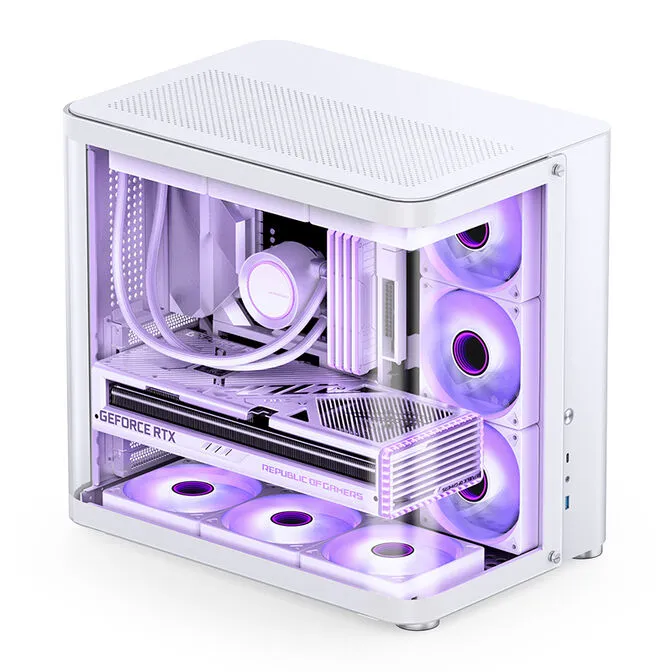 Caixa ATX Jonsbo TK-2 2.0 Vidro Temperado Branco