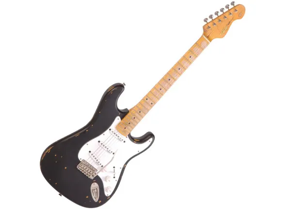 Vintage Icon V6MRBK Distressed Glossless Black