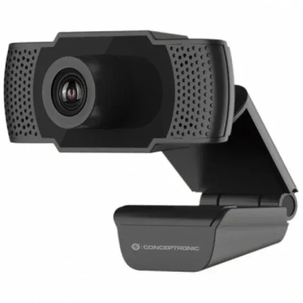 Câmara AMDIS 1080P Full HD Webcam com Microfone e Foco Ajustável