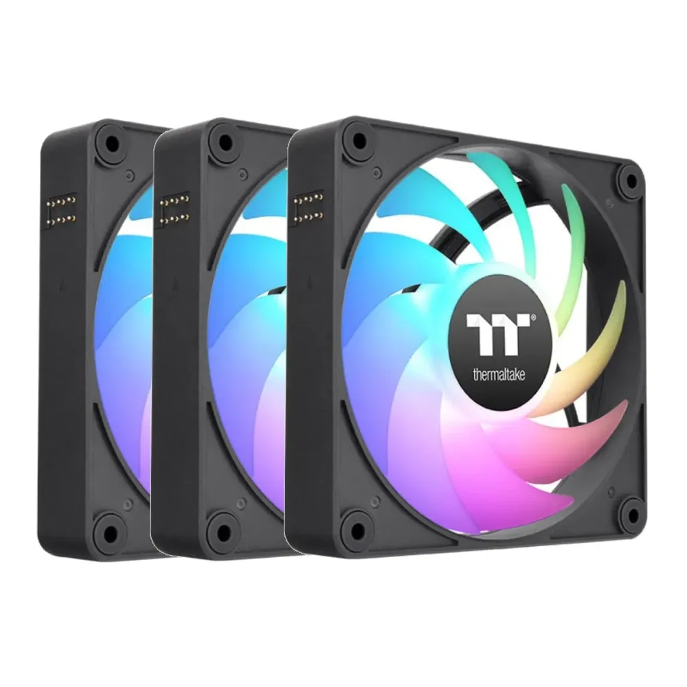 Ventoinhas Thermaltake CT140 EX ARGB Preta 3 Unidades