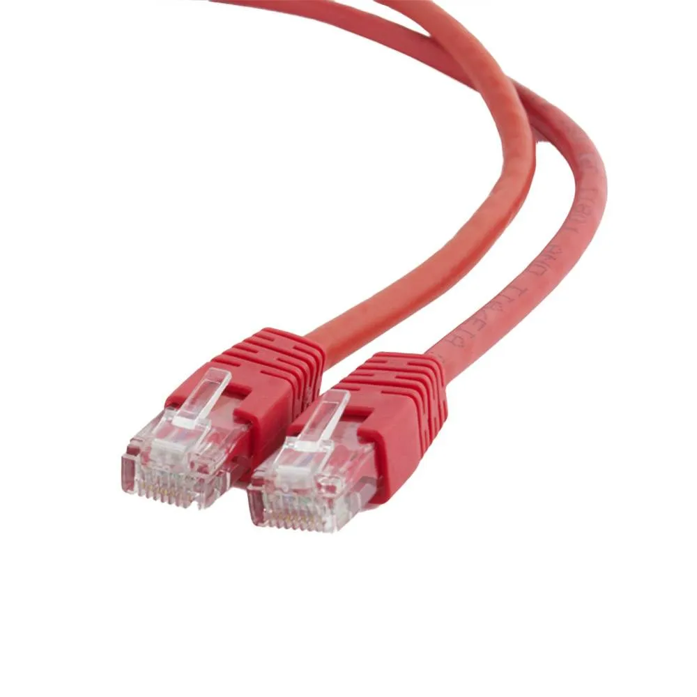 Cabo de Rede Gembird PP6U-0.5M/R Cat6 UTP (CCA) 0.5m AWG26 Vermelho