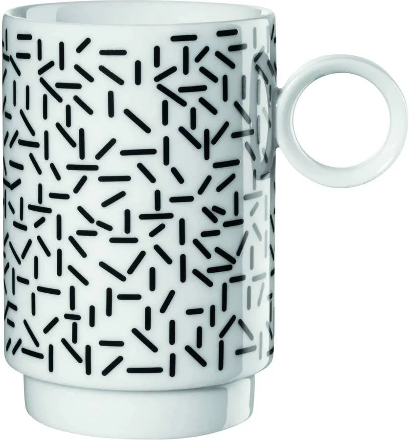 Conjunto 2 Canecas ASA Memphis Traços (Porcelana - 250 ml)