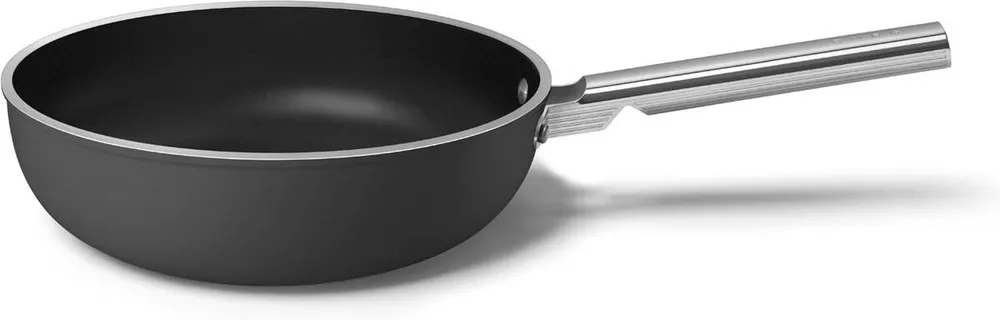 WOK SMEG WOF3002BLM Preto (30 cm - 6,6 L)