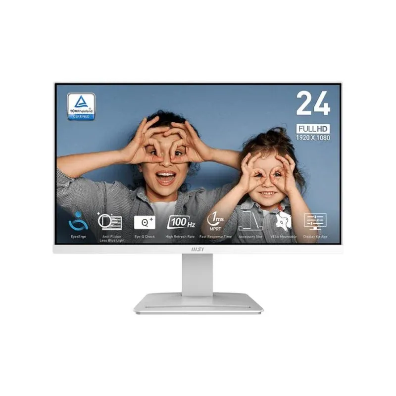 Monitor MSI Pro MP2412WDE 23,8" FullHD 100Hz VA Antirreflexo Branco 1ms