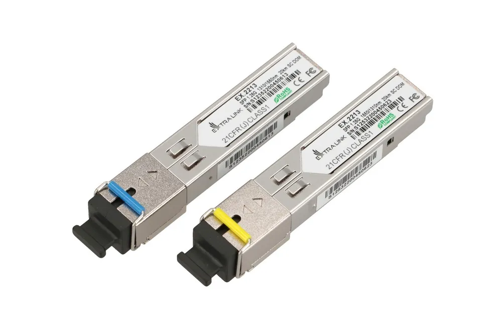 Extralink SFP 1.25G | SFP WDM Módulo | 1,25Gbps, 1310/1550nm EX.2213