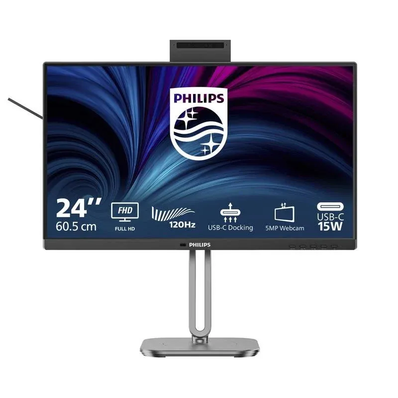 Monitor Philips 24B2U4301H/00 24" FullHD 120Hz IPS USB-C Altura Ajustável