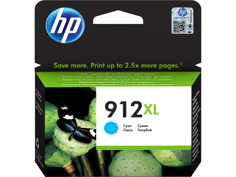 Tinteiro HP Original 912XL Ciano de Elevado Rendimento