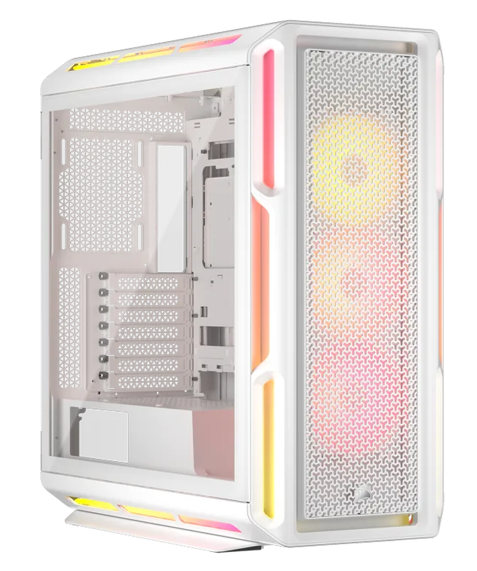 Caixa E-ATX Corsair 5000T LX ARGB Branca Vidro Temperado
