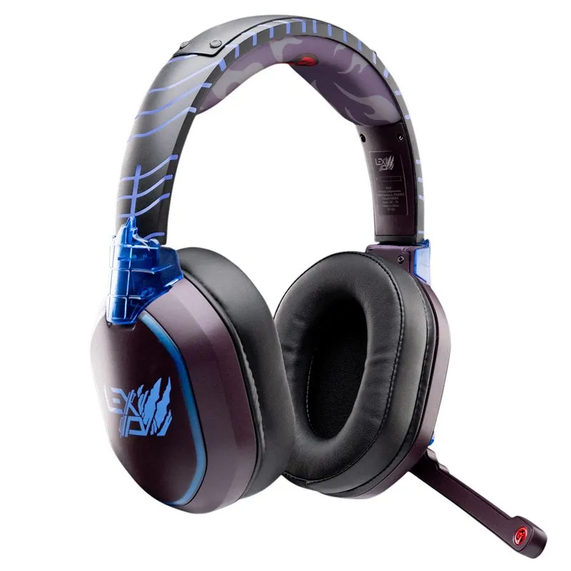 Auricular sem fios Bluetooth 5.1 Lexip TSXLXHS0003 com microfone amovível RGB