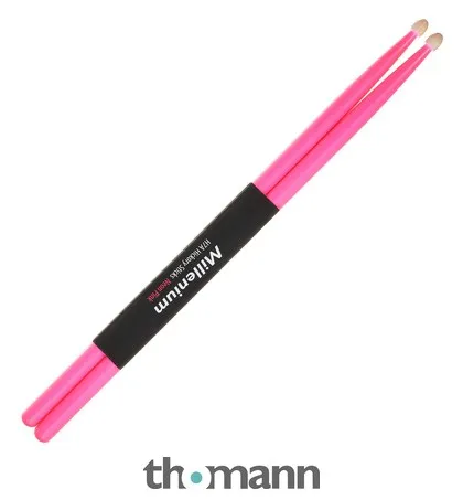 Millenium H7A Hickory Sticks Neon Pink