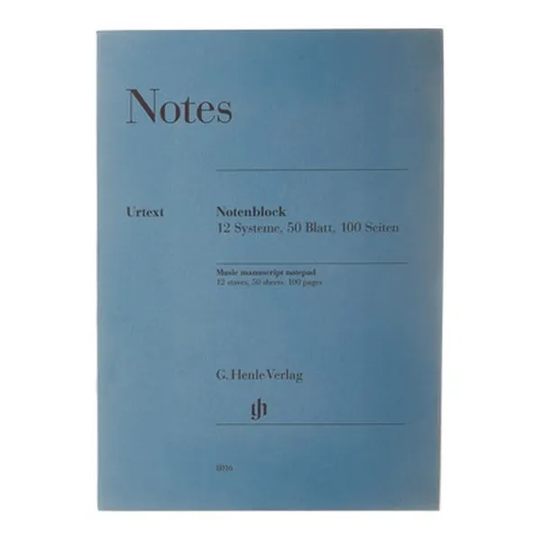 Henle Verlag Notenblock