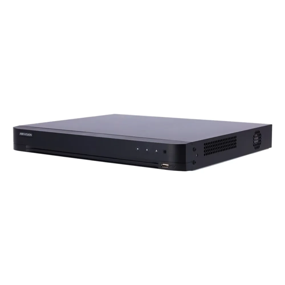 Gravador DVR/NVR Hikvision AcuSense 16 Canais 8MP 4K PoC Preto - iDS-7216HUHI-M2/PXT/4A+4/1ALM